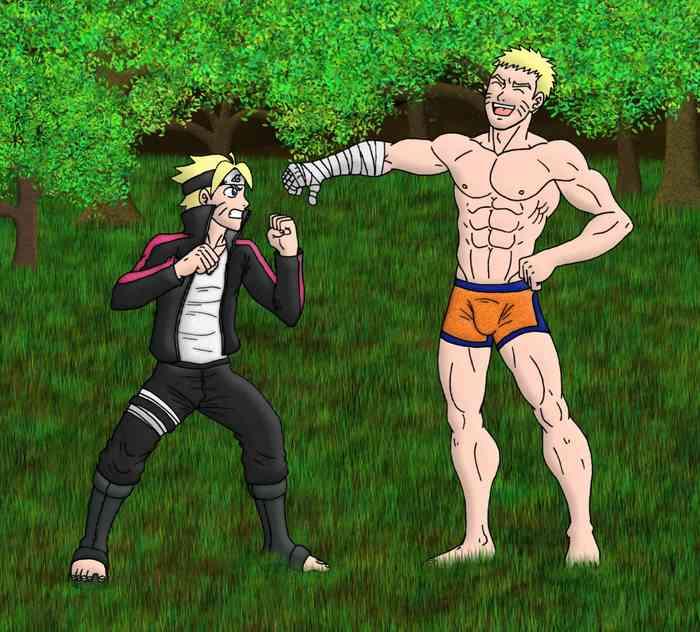 Big Penis Boruto vs Naruto- Boruto hentai Blowjob