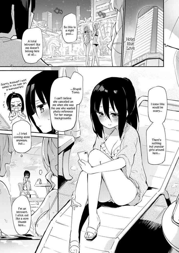 Stockings Hikage Joshi vs Hae Spot Joshi | Background Girl vs Spotlight Girl- Original hentai Threesome / Foursome