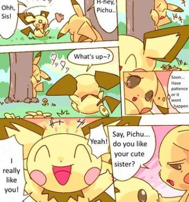 Lingerie Pikachu Kiss Pichu- Pokemon hentai Morrita